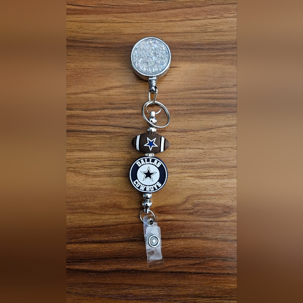 Cowboys Football Inspired Badge Holder